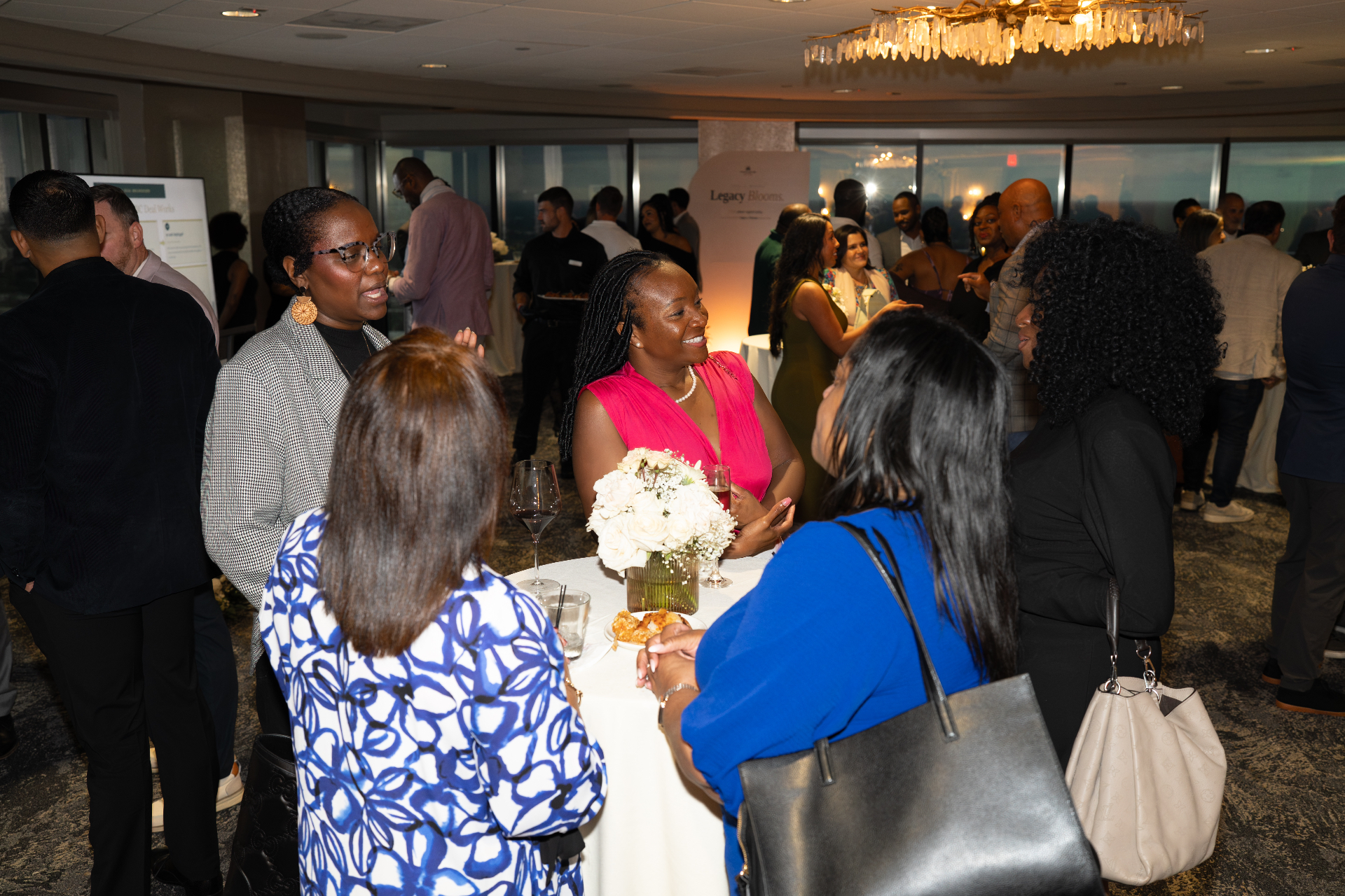 Investors networking at the Legacy Bloom Capital launch event
